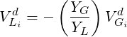         (   )
  d       YG-   d
VLi = -   YL  VGi
