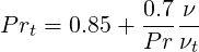             0.7 ν
P rt = 0.85+ P-r ν
                 t
